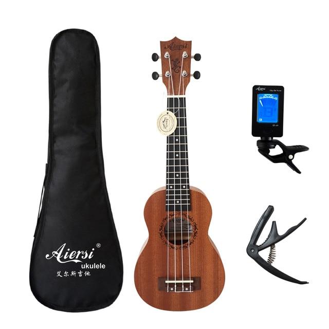 Aiersi™ Ukulele Soprano Ukelele 21 inch Mahogany Gecko Musical Instrument Guitar - Bootiq