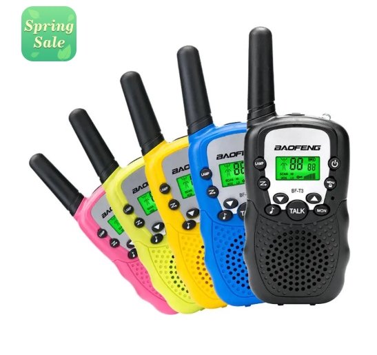 Baofeng™ Pair of Walkie Talkies (2 pcs) For Kids Radio Walkie Talkie UHF 8 Channel Two-Way Transceiver Built-in Flashlight 5 Color for Choice - Bootiq