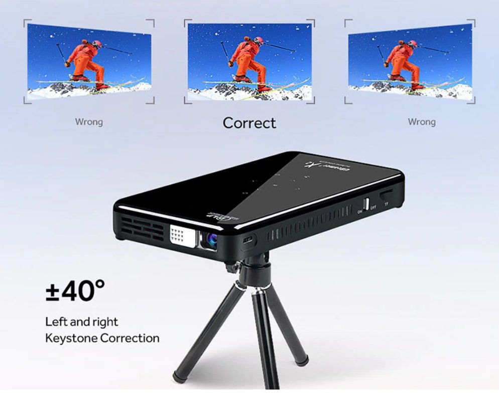 Ubeamer™ Mini Projector Portable Mobile HDMI Small LED DLP Android Airplay Miracast - Bootiq