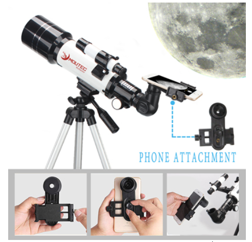 Moutec™ Telescope for Kids and Beginners Refractive Telescope 80x 70mm