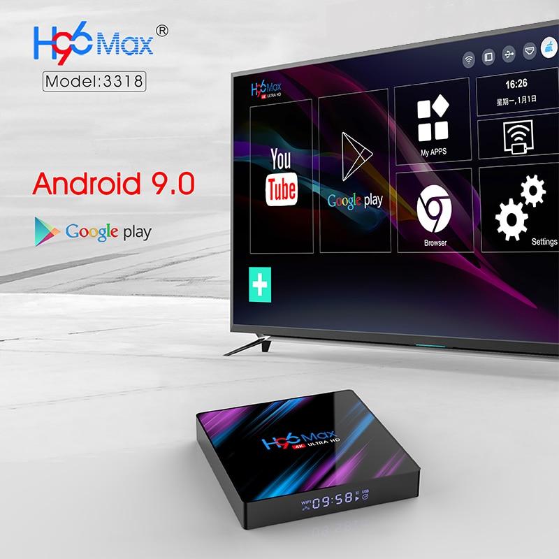 4K Android TV H96 MAX Smart Box 16GB 32GB 64GB Media player Wifi Netflix Set top Box Media Player Youtube Android 9.0 - Bootiq