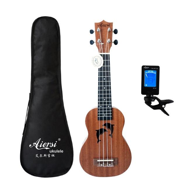 Aiersi™ Ukulele Soprano Ukelele 21 inch Mahogany Gecko Musical Instrument Guitar - Bootiq