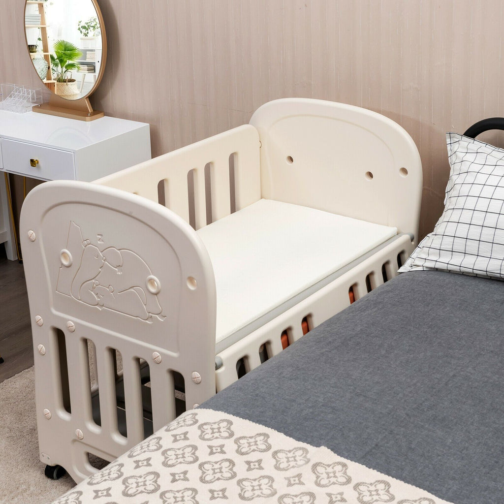 Babyjoy™ 6-in-1 Baby Bed Crib Multi-Functional Convertible Toddler Playard with Mattress - Bootiq