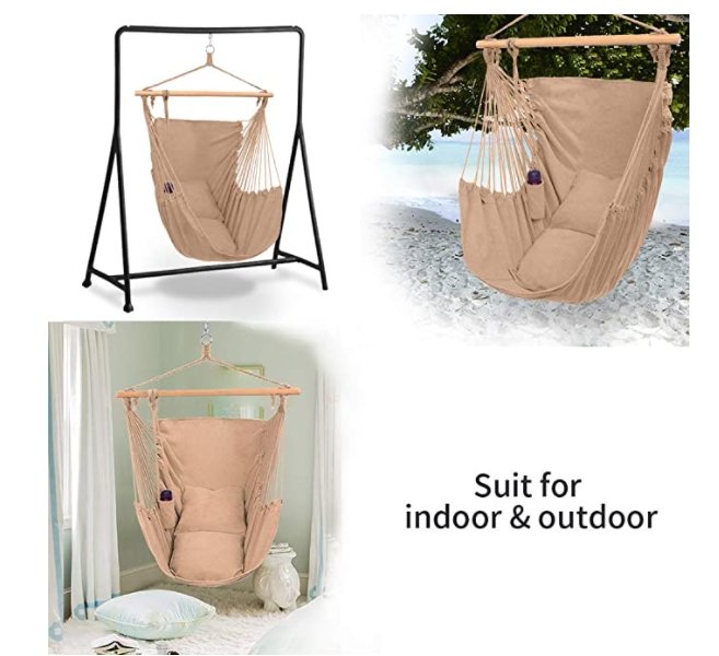 CalmLife™ Hanging Chair Outdoor Swing Chair Hanging Egg - Bootiq
