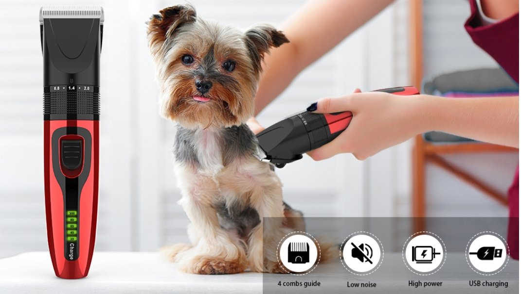 CleanPet™ Dog Clippers Pet Hair Cordless Grooming Kit for Dogs Cats Electric Rechargeable USB - Bootiq