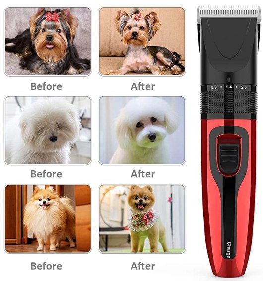 CleanPet™ Dog Clippers Pet Hair Cordless Grooming Kit for Dogs Cats Electric Rechargeable USB - Bootiq