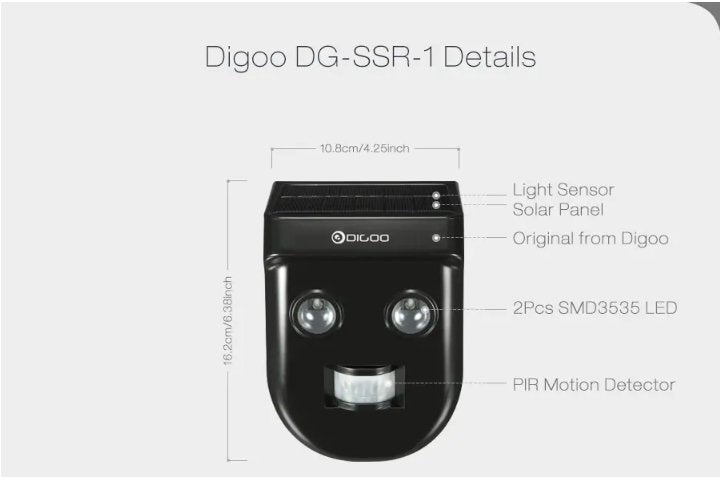 Digoo™ Outdoor Light Solar Security Light Motion Sensor LED - Bootiq