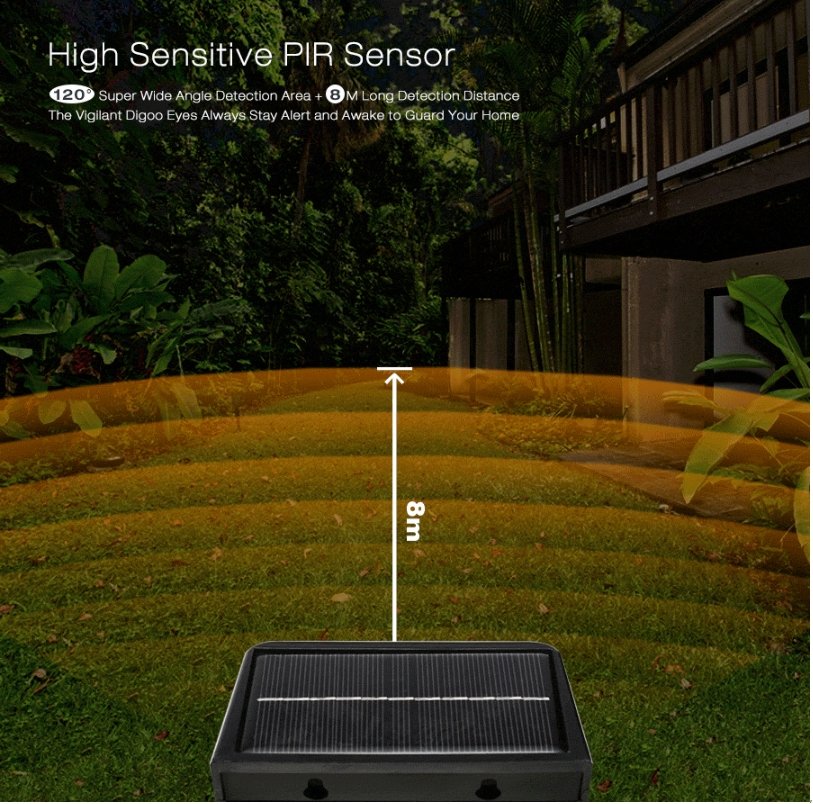 Digoo™ Outdoor Light Solar Security Light Motion Sensor LED - Bootiq