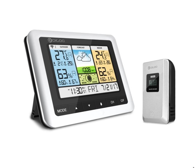 Digoo™ Wireless Weather Station Color Home Weather LCD - Bootiq