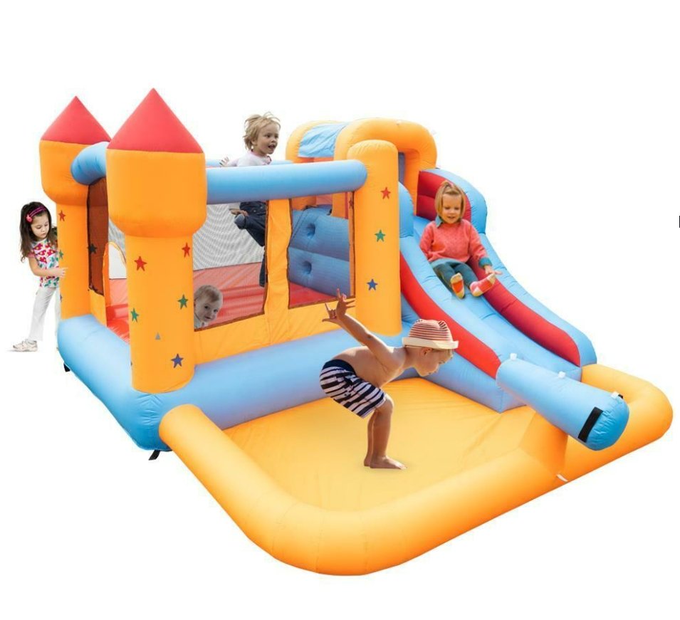 Funtastiq™ Bounce Castle Inflatable Water Bounce House Slide Bouncy House Water Park Combo for Kids Party