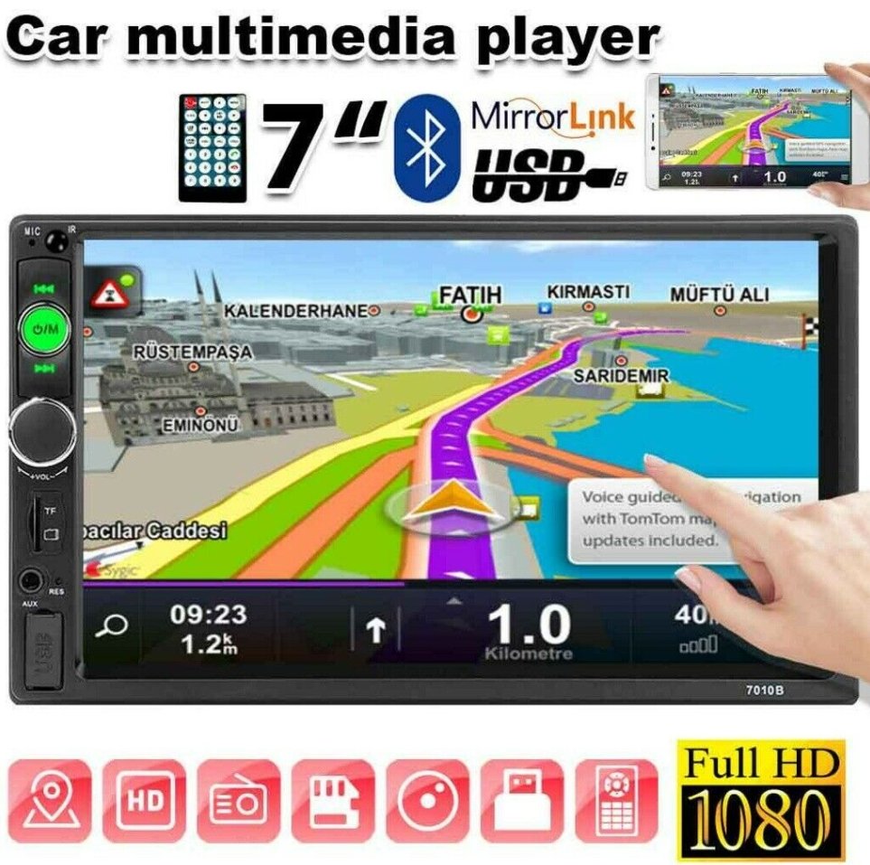 iMars™ Car MP3 Player USB Car MP5 Player Stereo Radio FM Bluetooth Touch Screen - Bootiq