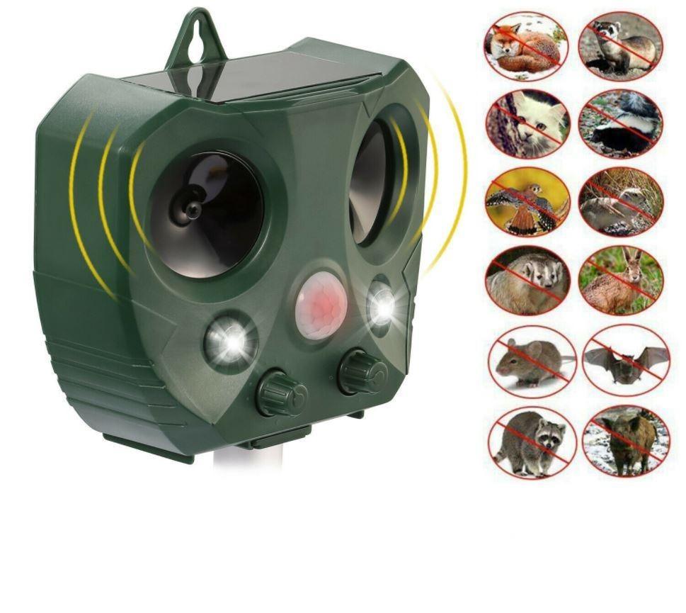 iMounTEK™ Animal Repellent Pest Repeller Outdoor Solar Ultrasonic Cat Dog Fox