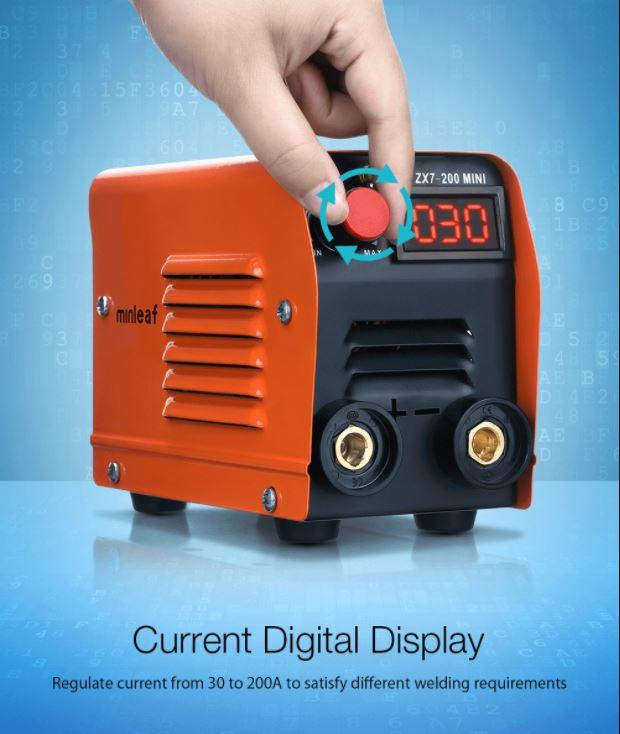 Minleaf ™ Portable Welding Machine Electric Welder Digital Display ARC DC Plastic Inverter - Bootiq