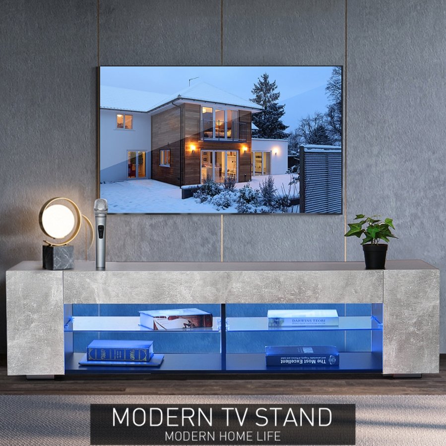 MorphDeco™ TV Stand LED Modern Cabinet 57