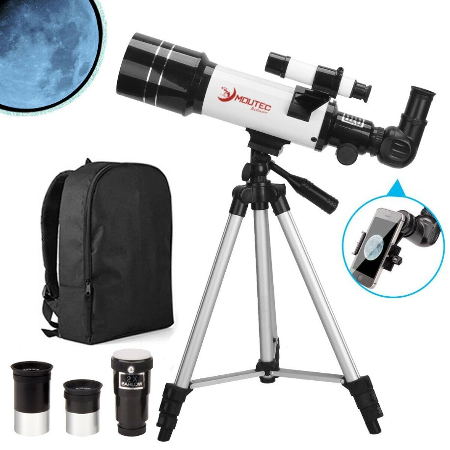 Moutec™ Telescope for Kids and Beginners Refractive Telescope 80x 70mm