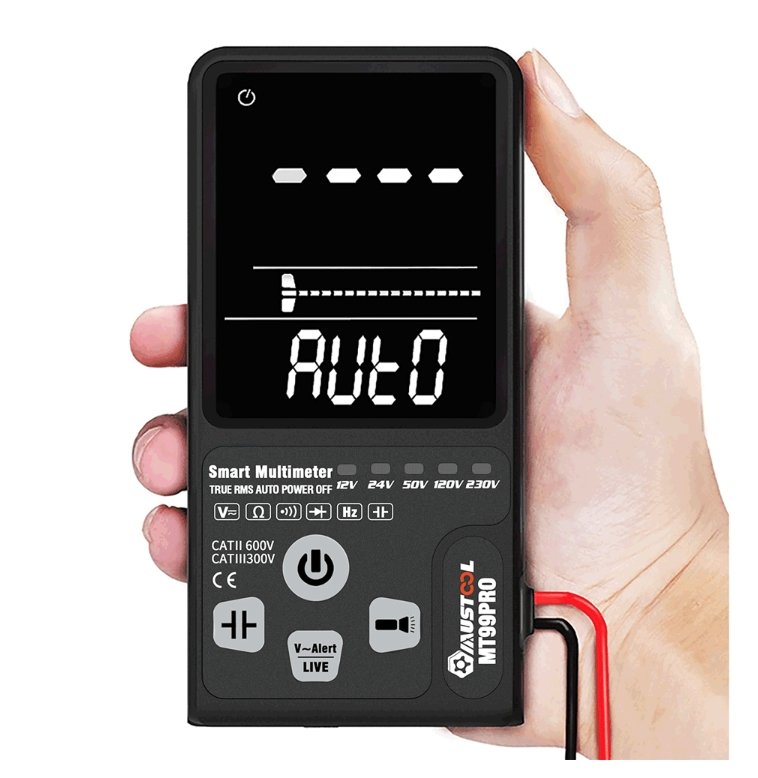MUSTOOL™ Digital Multimeter Dual Mode Voltage Detection Intelligent True RMS Auto-Range with Ultra-large LCD Screen - Bootiq