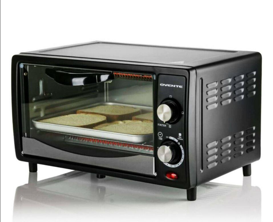 Ovente™ Portable Oven Electric Countertop Convection Toaster Oven Black - Bootiq