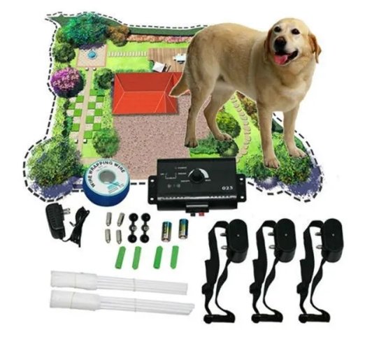 SafePets™  Electric Dog Fence Training Device Underground 3 Collars Pet Trainer