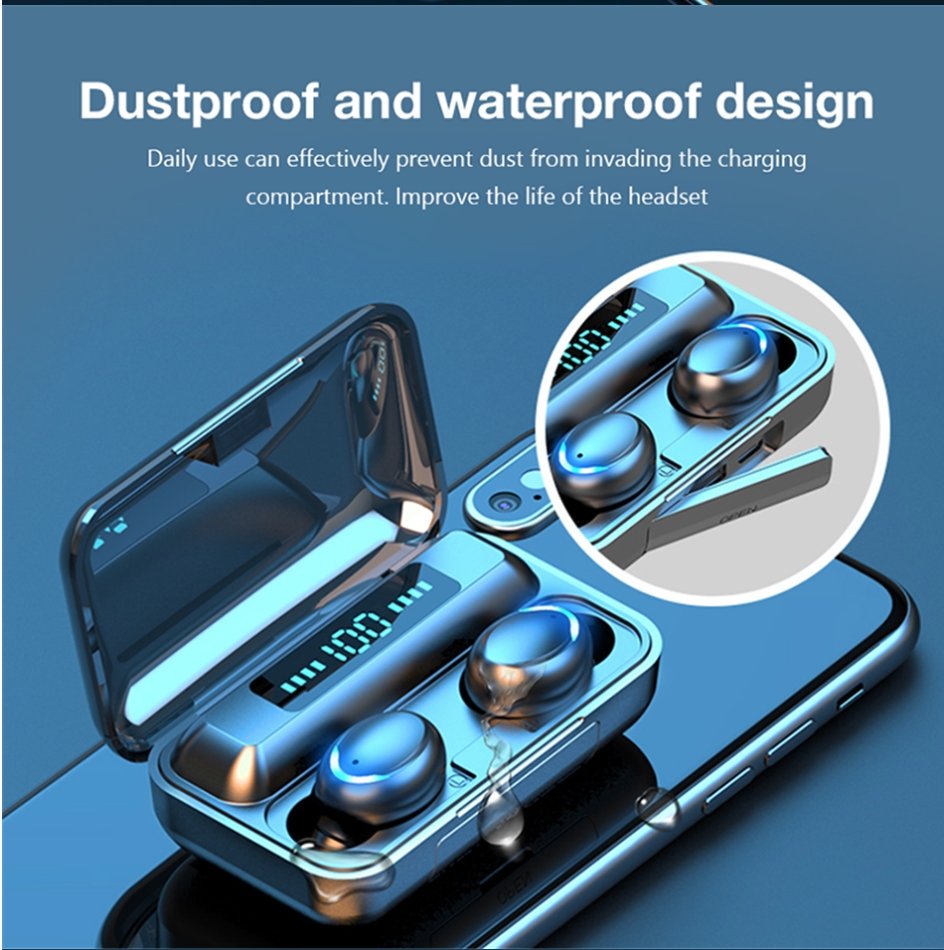 SoundBlast™ Bluetooth Earbuds Waterproof Wireless Earphones with Microphone - Bootiq