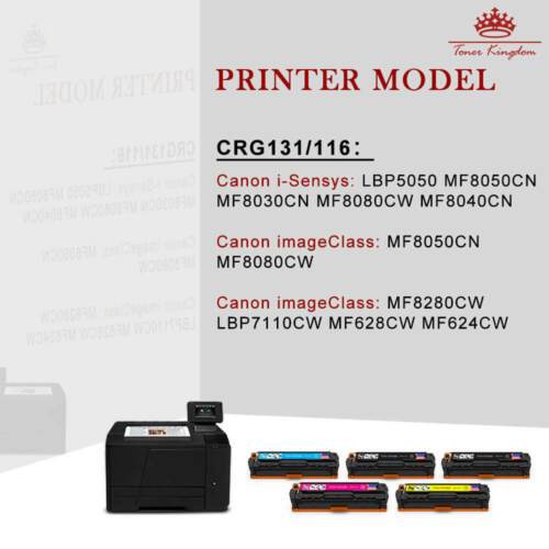 TonerHub™ Toner Cartridge 4/5 PK Set For Canon 131 6273B001AA imageCLASS LBP7110Cw MF8280Cw - Bootiq