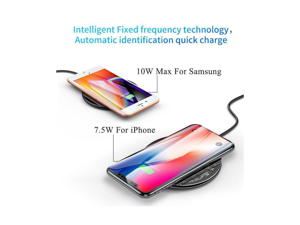 Universal Wireless Charger 10W QI Fast Charge Station Pad for Smartphones iPhone Samsung HTC and more - Bootiq